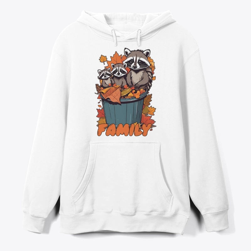 Autumn Trash Adventure - Raccoon Family