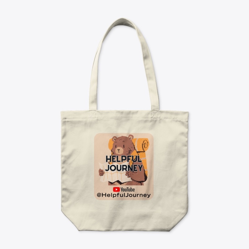 Helpful Journey Bear Organic Tote Bag