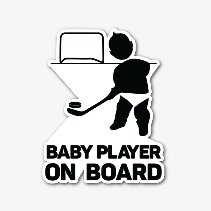 CAR STICKER - BABY PLAYER ON BOARD