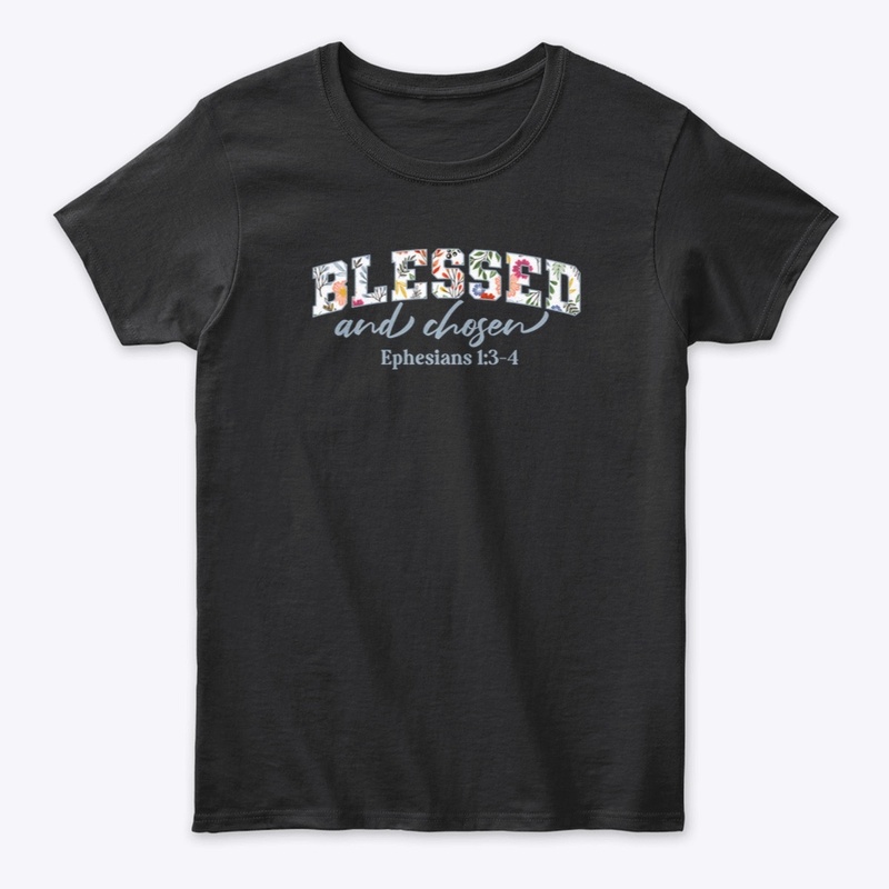 Floral pattern Blessed Christian