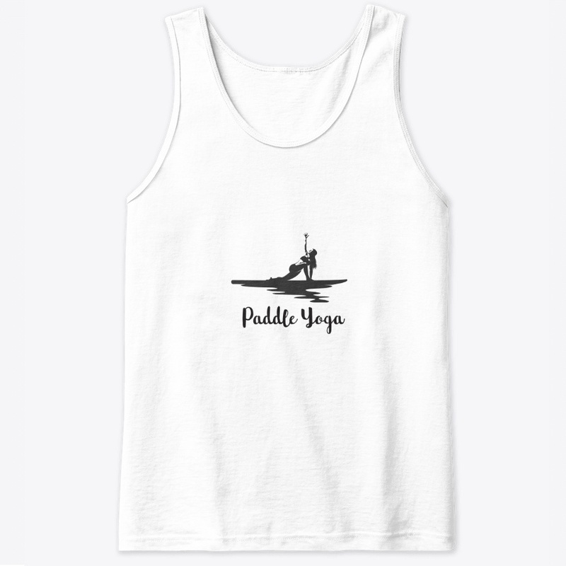 SUP, paddle board yoga woman silhouette