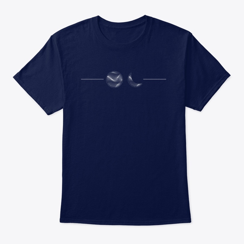 Eclipse Abstract Tee - Deep Blue
