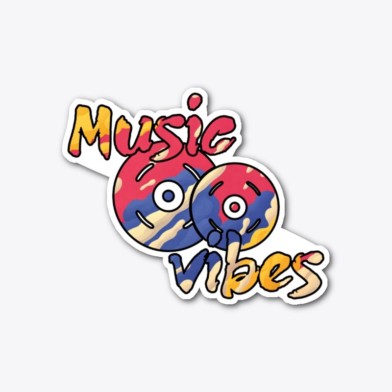 Record Music Vibes Sticker