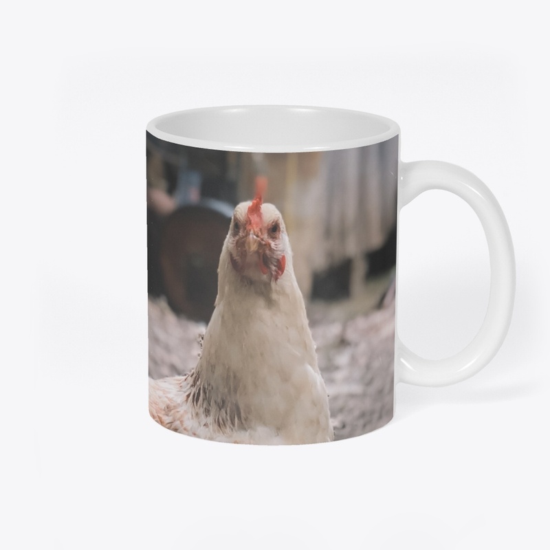 funny rooster mug