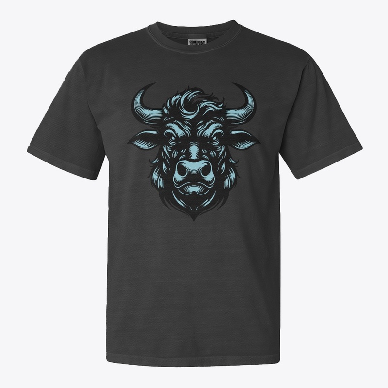 Striking Angry Cow Graphic