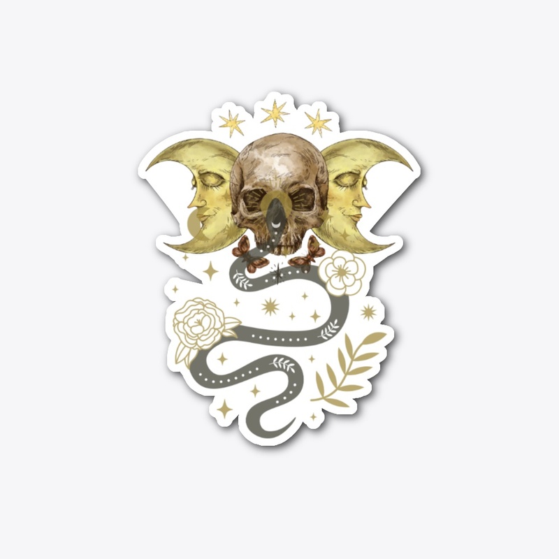 Vintage Mystical Skull