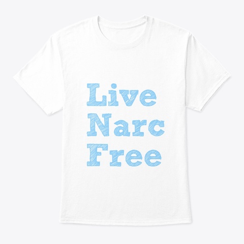 Live Narc Free Logo White Camiseta Front