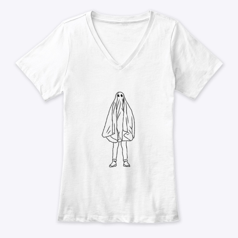 Large Icon Ghostie Black on White