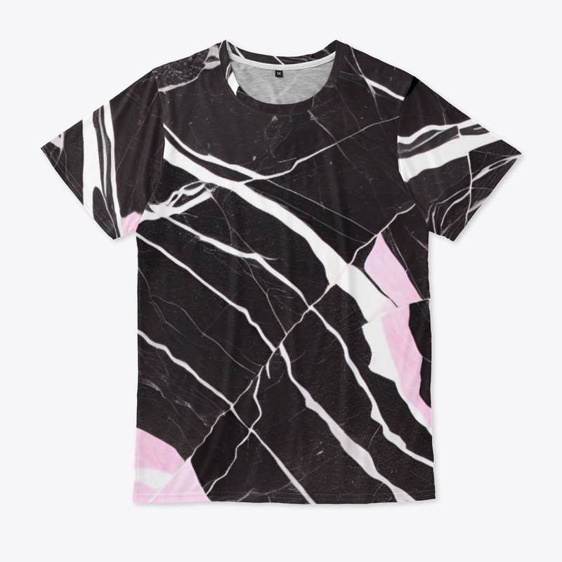 Black, White & Pink Marble