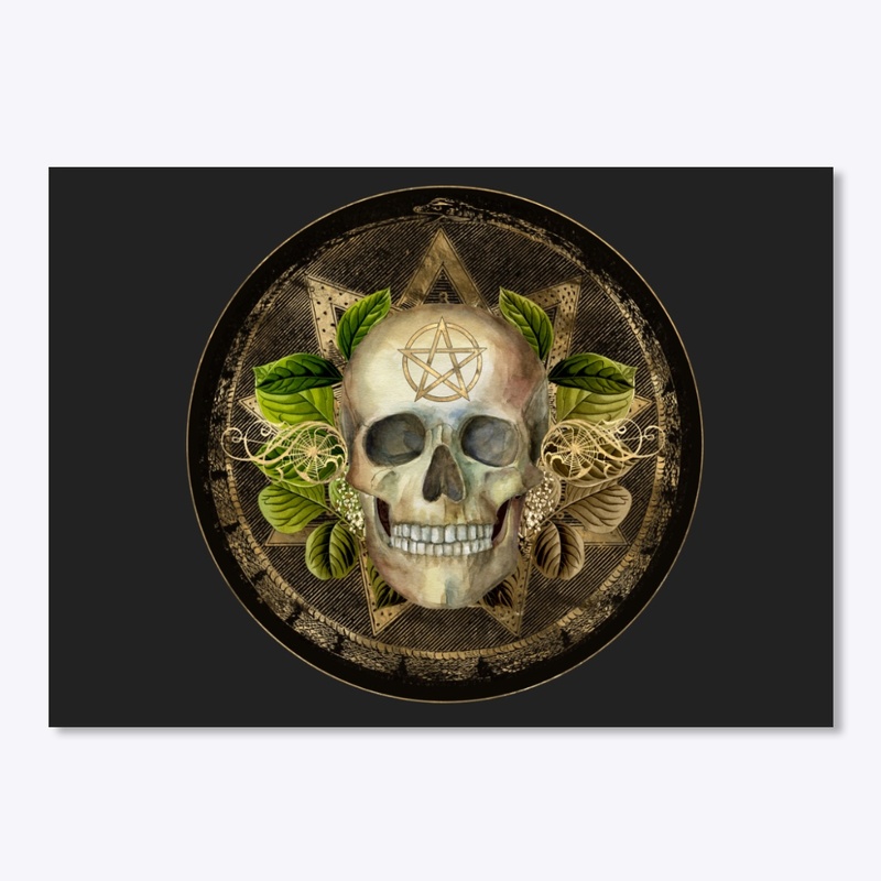 Witchy Pagan Skull
