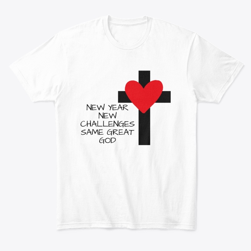 T-Shirt New Year New Challenges Same 