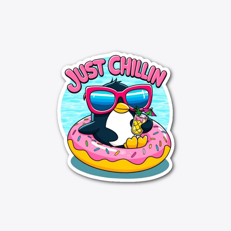 Funny Penguin Pool Float Design