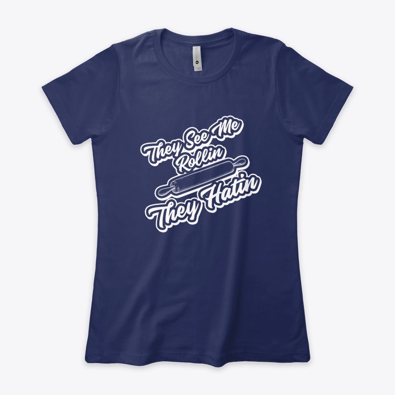 They See Me Rollin' Shirt White Print