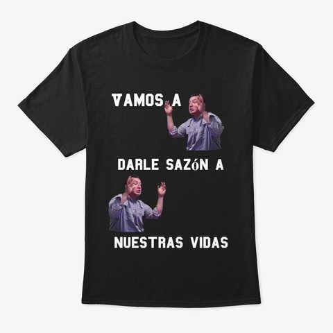Sazón   Black T-Shirt Front