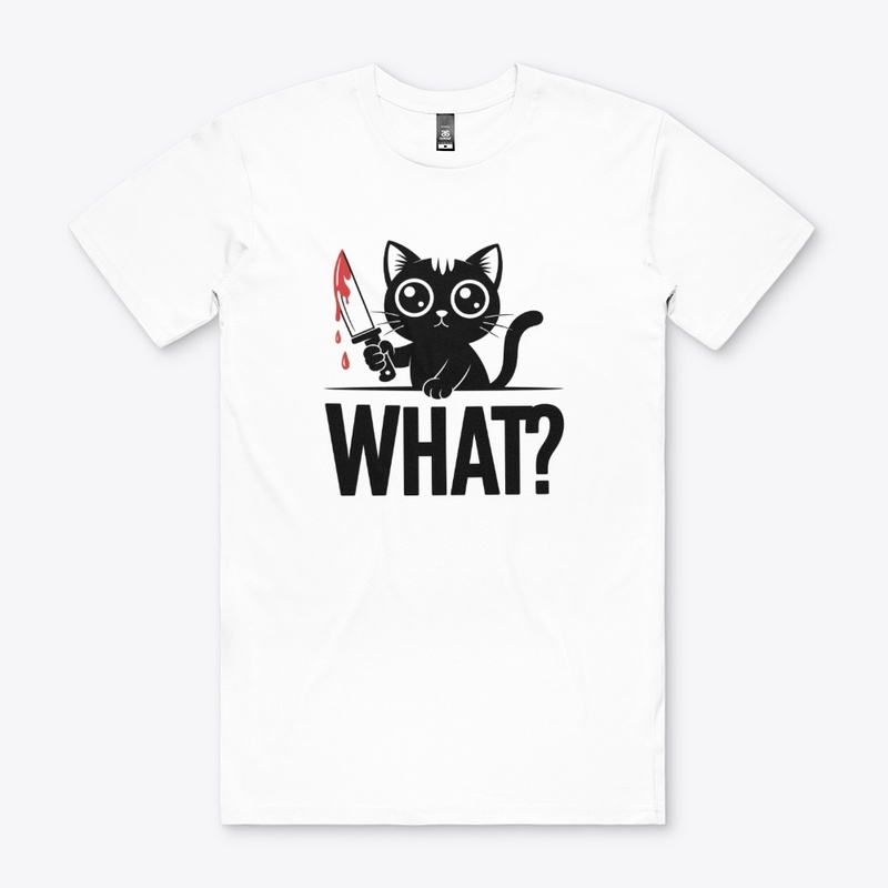 Funny Horror Cat What Graphic