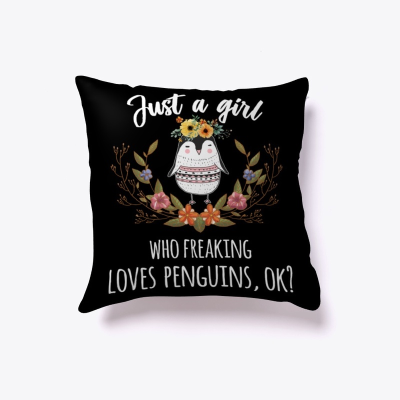 Girl Freaking Loves Penguins Boho Style