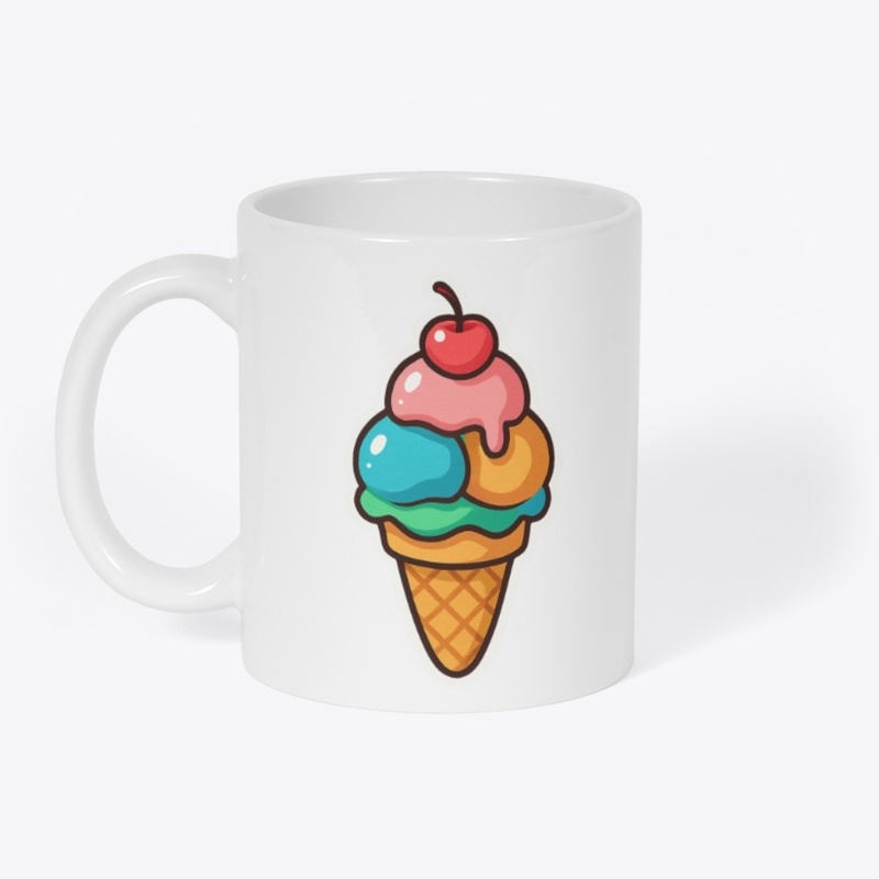 Sweet Ice Cream Delight Sticker