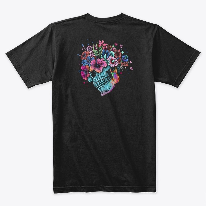Floral Skull Print