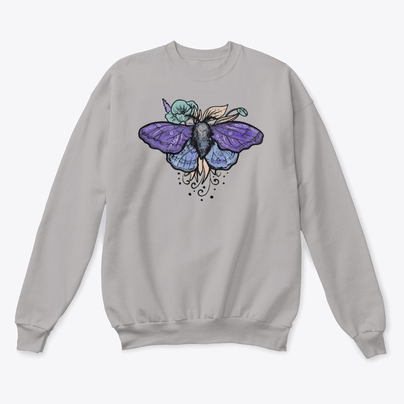 Moth with Flowers