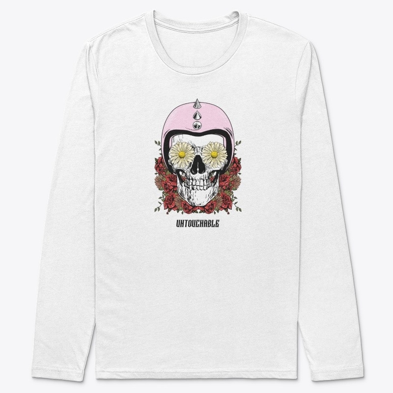 Untouchable Flower Skull Female Bikie 