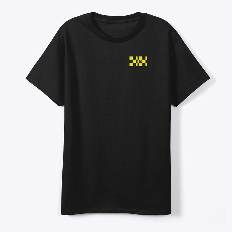 Good Energy Checked Logo Dark Tee