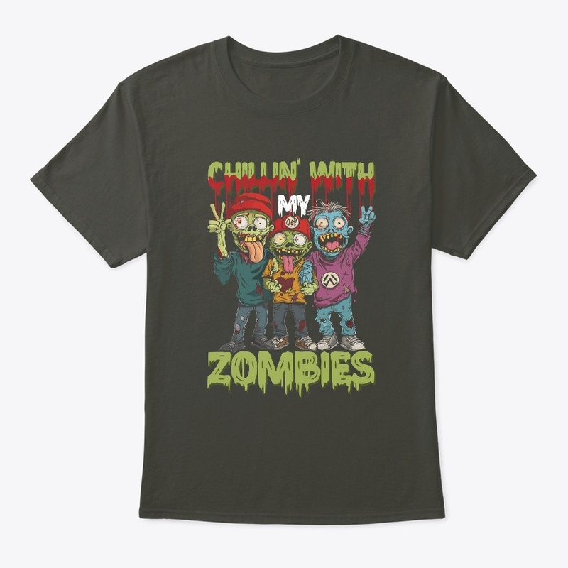 Chillin' With My Zombies Funny Tee