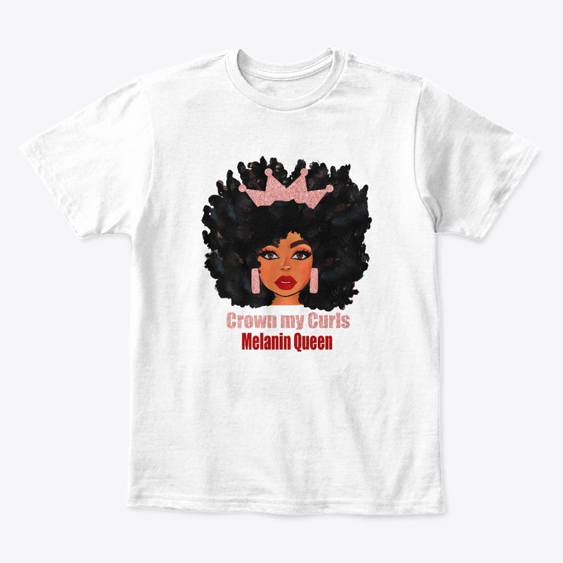 Crown my curls afro shirts