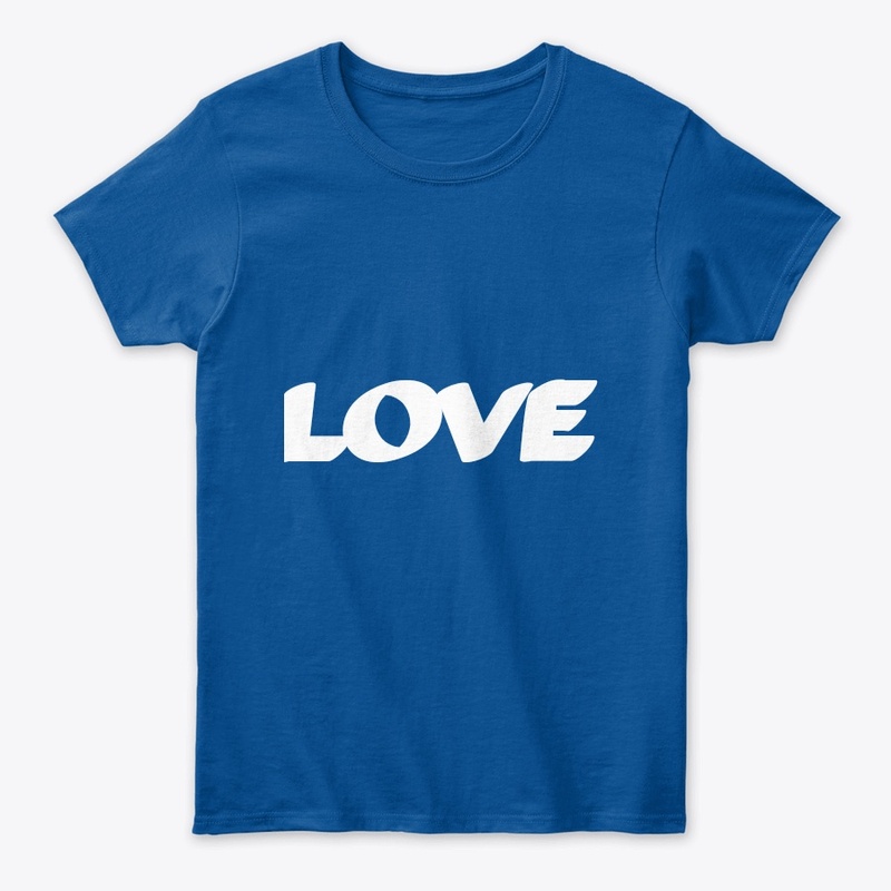Love printed t shirt for women