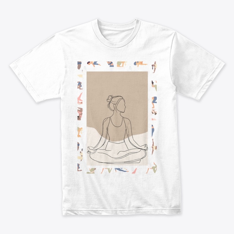 Yoga Pose Line Art