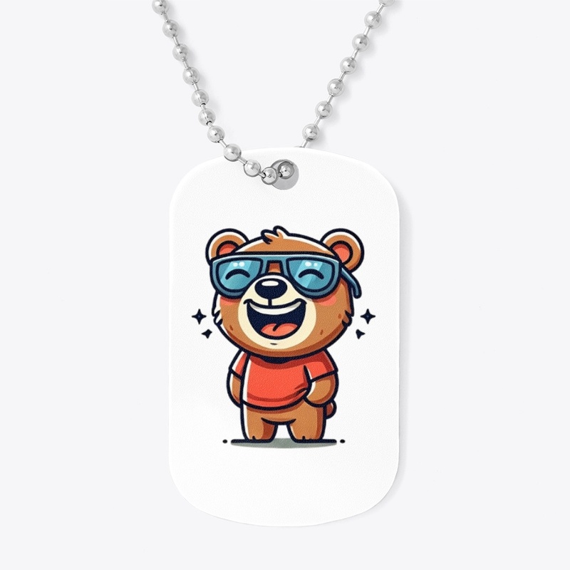 Cool Laughing Bear - Cartoon Vibes