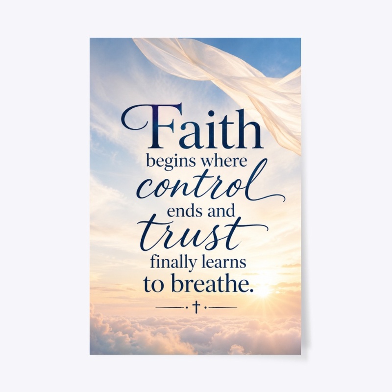 Faith Begins Where Control Ends