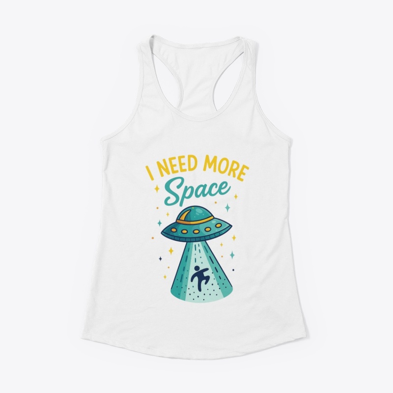 "I Need More Space" UFO Graphic Tee