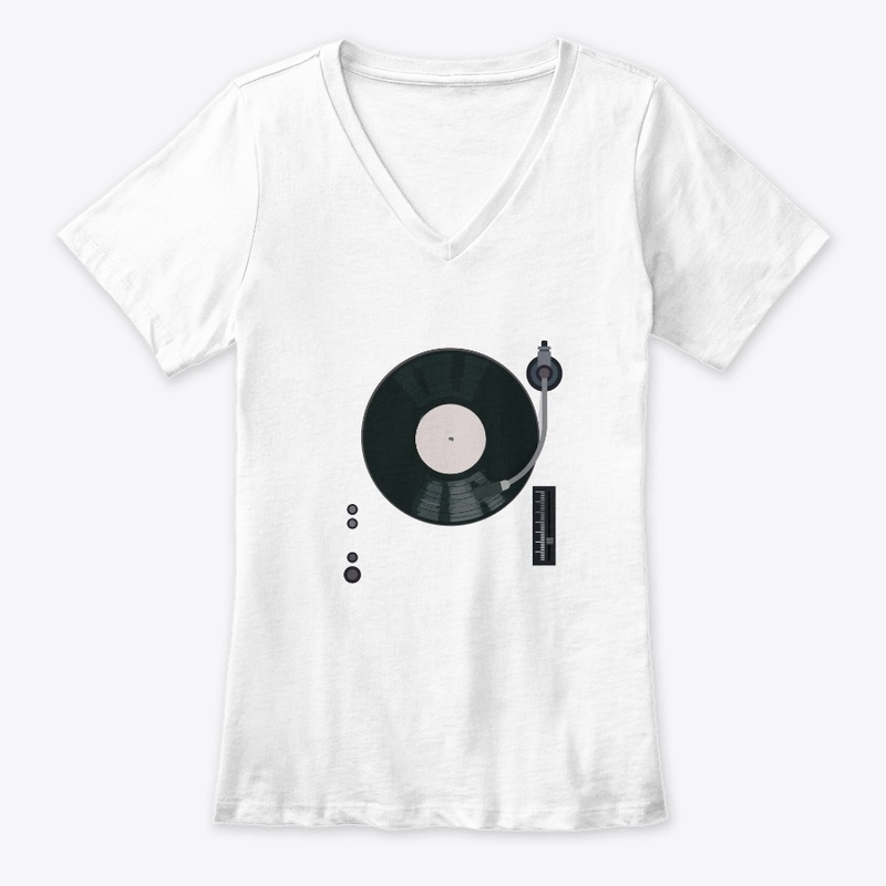 Turntable Vinyl Record Player Graphic