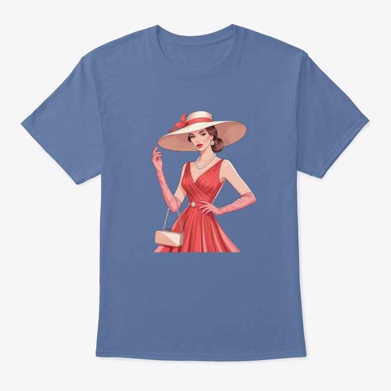 Elegant Lady in Red – High Fashion