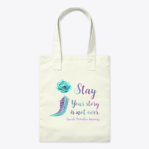 Stay Your Story Sticker Natural Camiseta Front