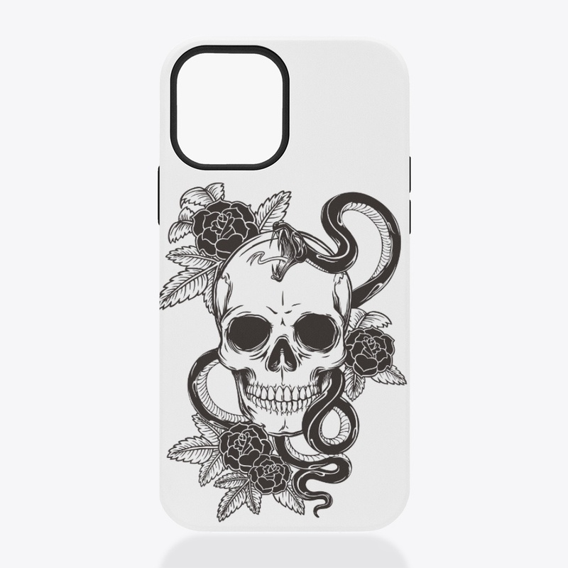 Skeleton with snake