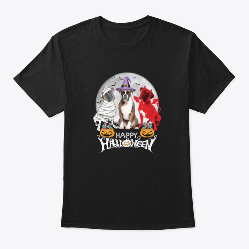 Happy Halloween - Three Boxer Dog Shirt