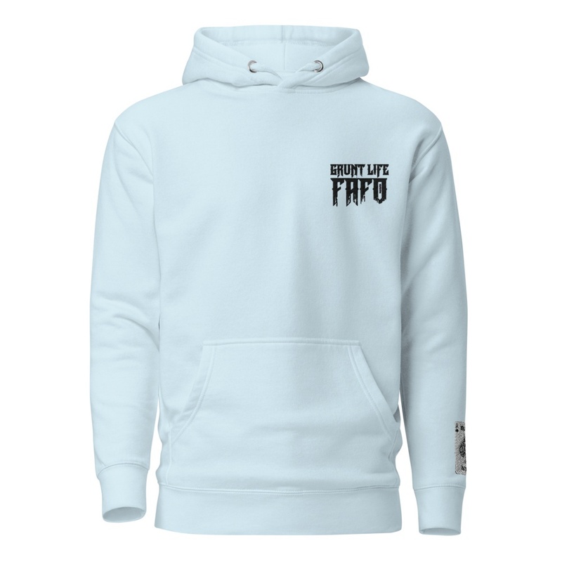 Grunt Life December 2025 - Embroidered Soft-Wash Hoodie - Embroidered Soft-Wash Hoodie