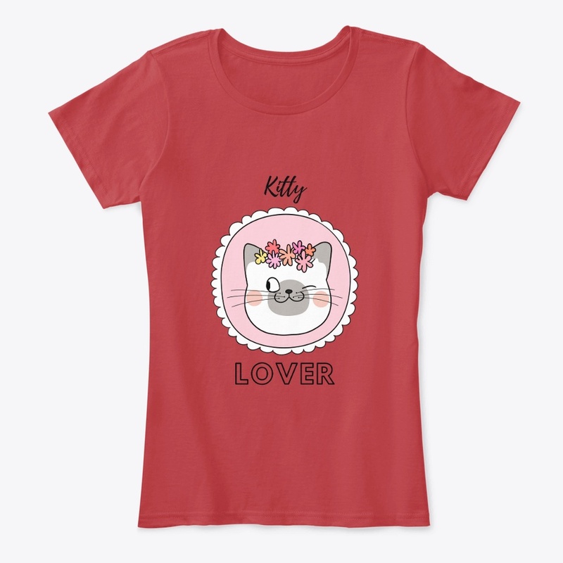 Cute T shirts for girls kitty lover