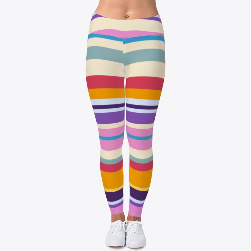 Pink Purple Colored Abstract Stripes