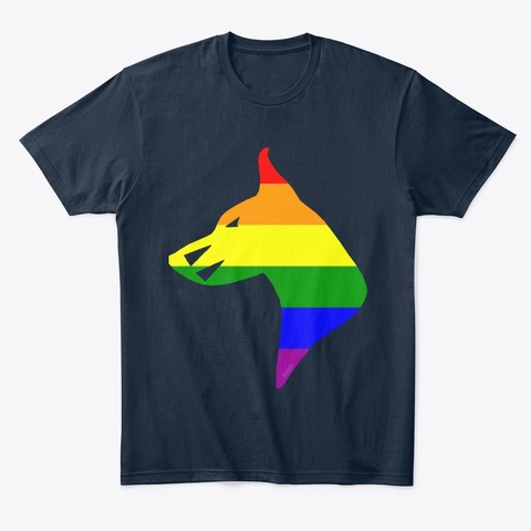 Dangerous Puppy Pride New Navy T-Shirt Front
