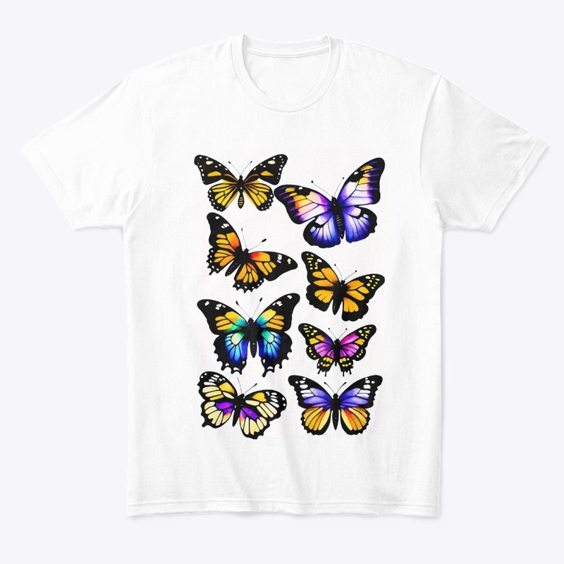 many butterflies clipart fou you