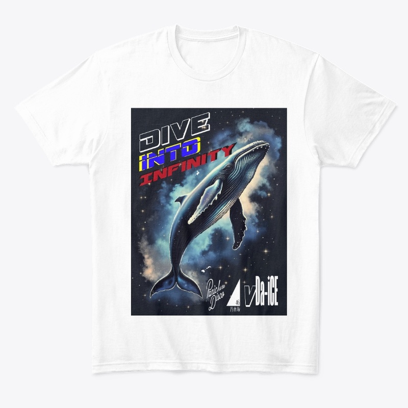 Dive Into Infinity Dark Whale Unisex Tee