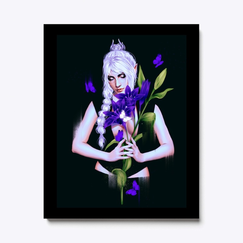 Purple lilies