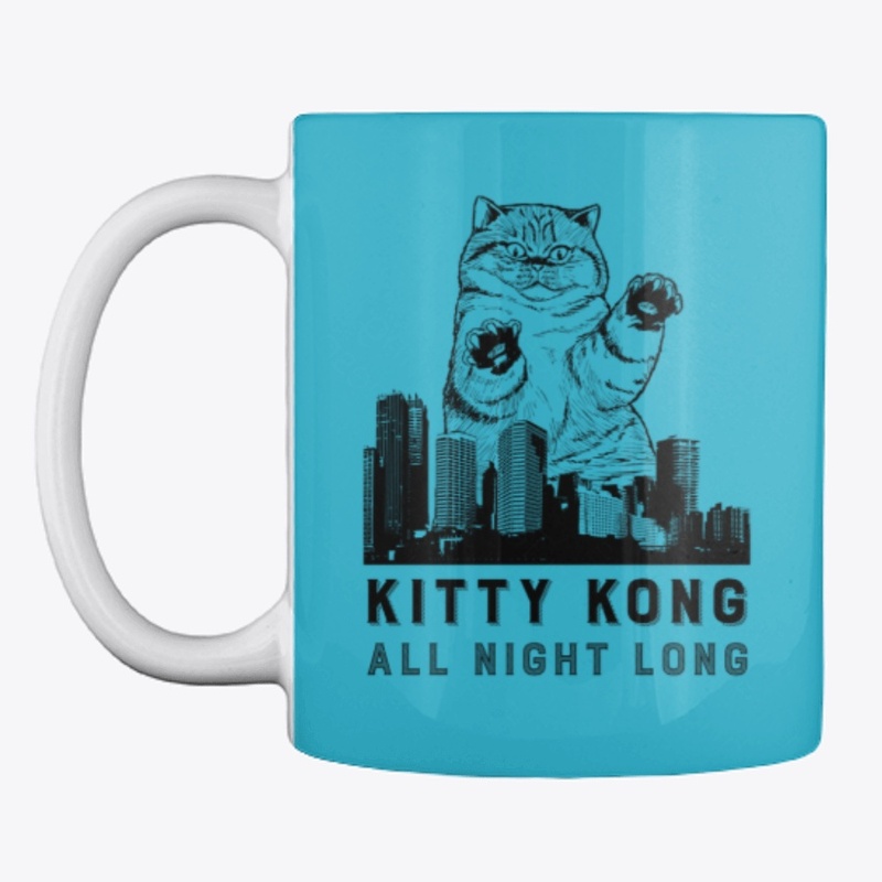 Kitty Kong All Night Long | Cat Tee 
