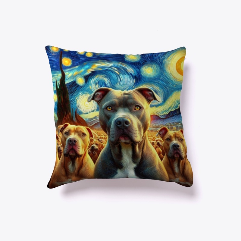 Pitbulls Starry Night