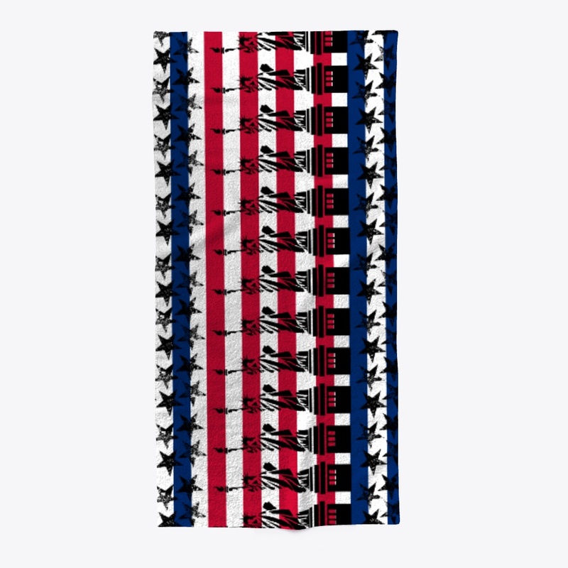 American Lady Liberty Freedom Flag