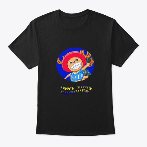 Tony Tony Chopper Jrtmy Black T-Shirt Front
