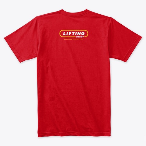 Buff Nerd Red áo T-Shirt Back