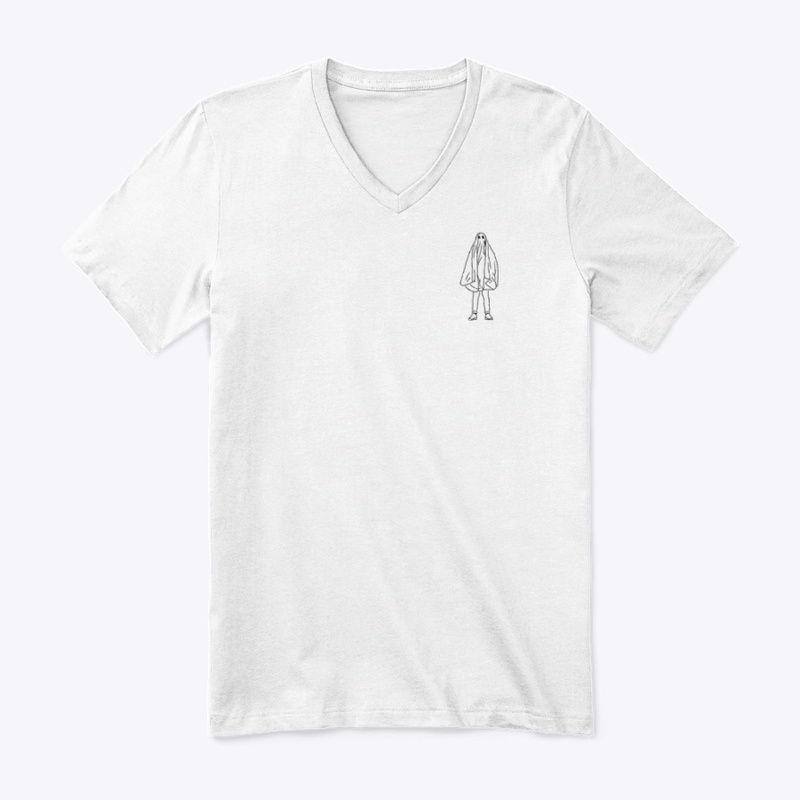 Small Icon Ghostie Black on White